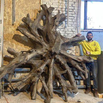 Большой корень американского ореха под арт объект или стол